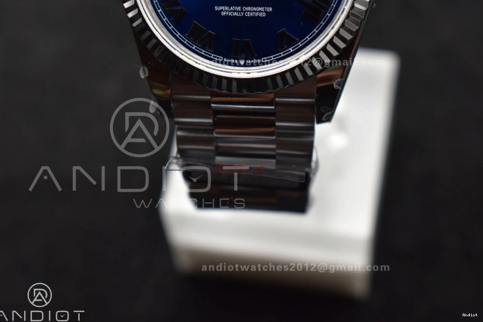 SS Bracelet V5 Weight) President on Dial Roman Best Steel DayDate 36 Edition vr3255 (Gain Blue QF 904L 0218